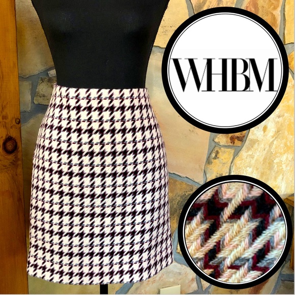 WHBM Wool Blend Lined Pencil Skirt (4) - Picture 1 of 16